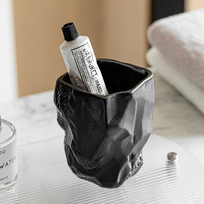 Molde de silicona DecorBites™ para vaso de enjuague bucal y soporte para cepillo de dientes de forma irregular