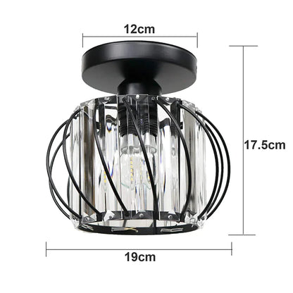 Lámpara de techo de cristal DecorBites™: Luminaria LED moderna de estilo industrial para interiores