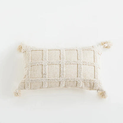 DecorBites™ Boho Tassel Cushion Cover for Home Décor - 45x45cm Square/Round