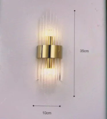 DecorBites™ Crystal Wall Lamp: Elegant Decor for Living Room, Bedroom, or Bedside Fixtures