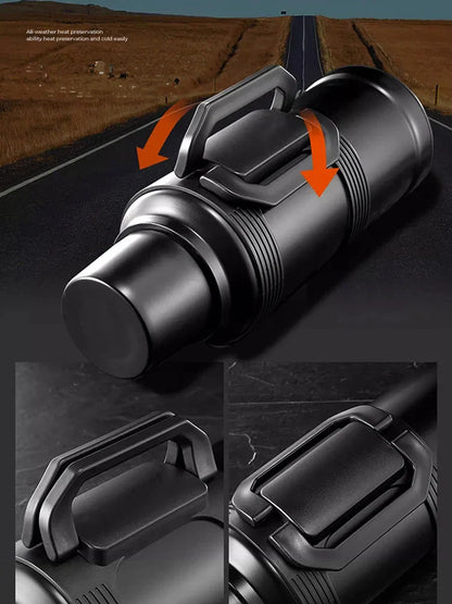 Hervidor térmico DecorBites™ de 2000 ml con revestimiento de vidrio y asa plegable