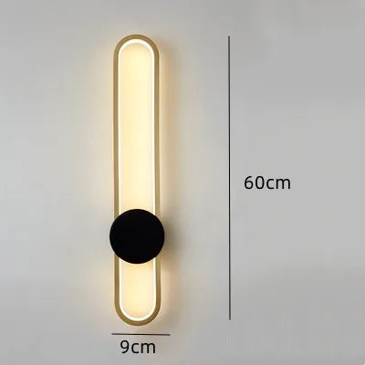 Lámpara de pared LED larga DecorBites™ para sala de estar, mesilla de noche o pared trasera del televisor