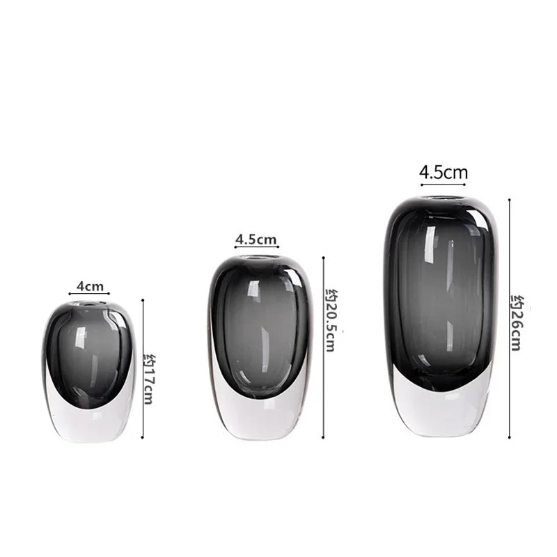 DecorBites™ Crystal Glass Flower Terrarium Vase: Home Decoration & Floral Accessory