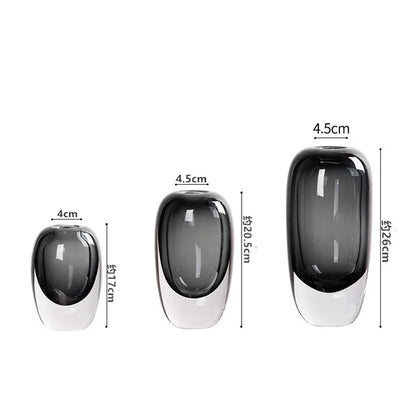 DecorBites™ Crystal Glass Flower Terrarium Vase: Home Decoration & Floral Accessory