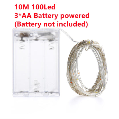 أضواء خرافية من الأسلاك النحاسية لديكور بايتس™ لحفلات الزفاف على شكل شجرة عيد الميلاد