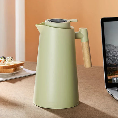 DecorBites™ Insulation Kettle: Large Capacity Thermos Bottle with One-Key Temperature Display.