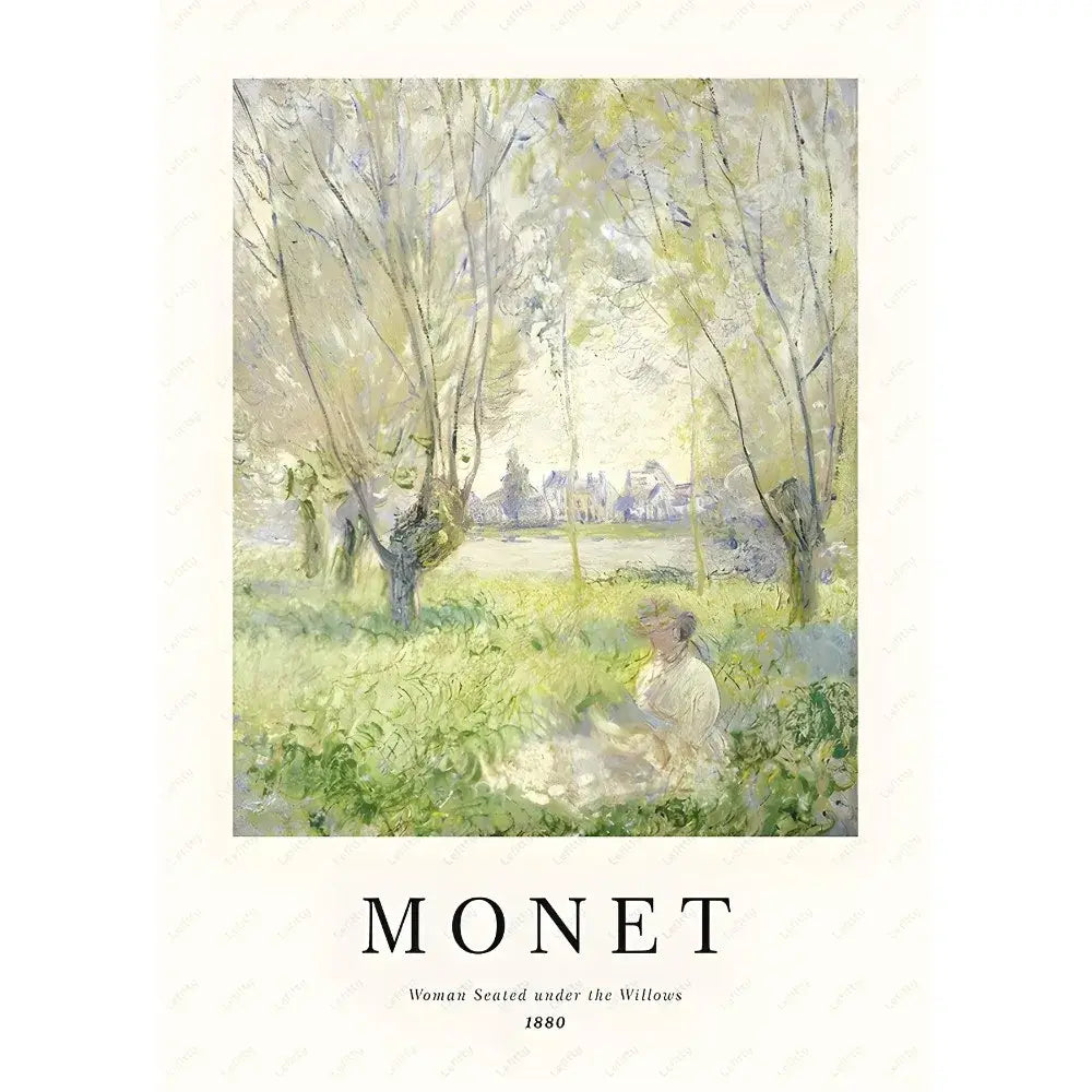 DecorBites™ Monet Wildflower Poster Print for Home Decor