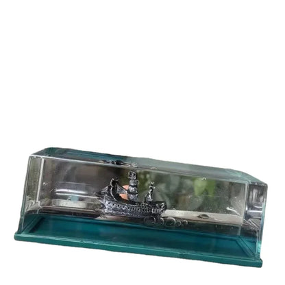 زينة سطح المكتب DecorBites™ على شكل سفينة القراصنة اللؤلؤة السوداء وزجاجة الانجراف