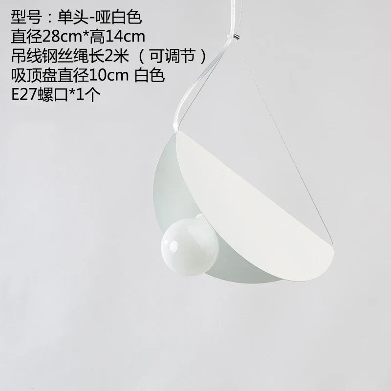 ديكوربايتس™ مصباح معلق هندسي من الحديد لغرفة الطعام أو غرفة النوم أو غرفة الأطفال