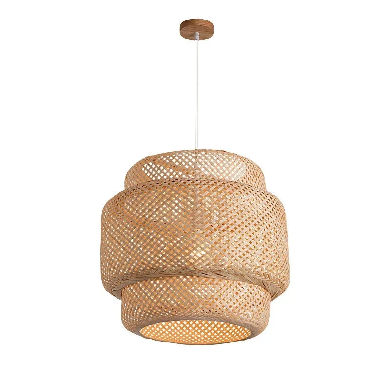 Handwoven Bamboo Lantern Pendant Light 30cm