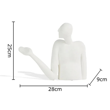 DecorBites™ Abstract Character Resin Sculpture Desk Decoration for Modern Aesthetics