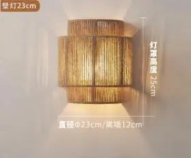 DecorBites™ Hemp Rope Wall Lamp for Bedroom and Living Room