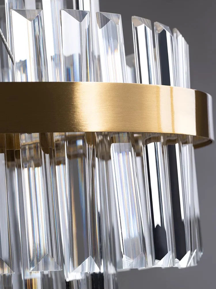 DecorBites™ Crystal Hanging Lamp for Luxurious Living Room Decor