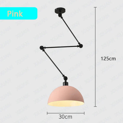 DecorBites™ مصباح معلق بذراع طويل قابل للتعديل لغرفة المعيشة وغرفة النوم وغرفة الطعام
