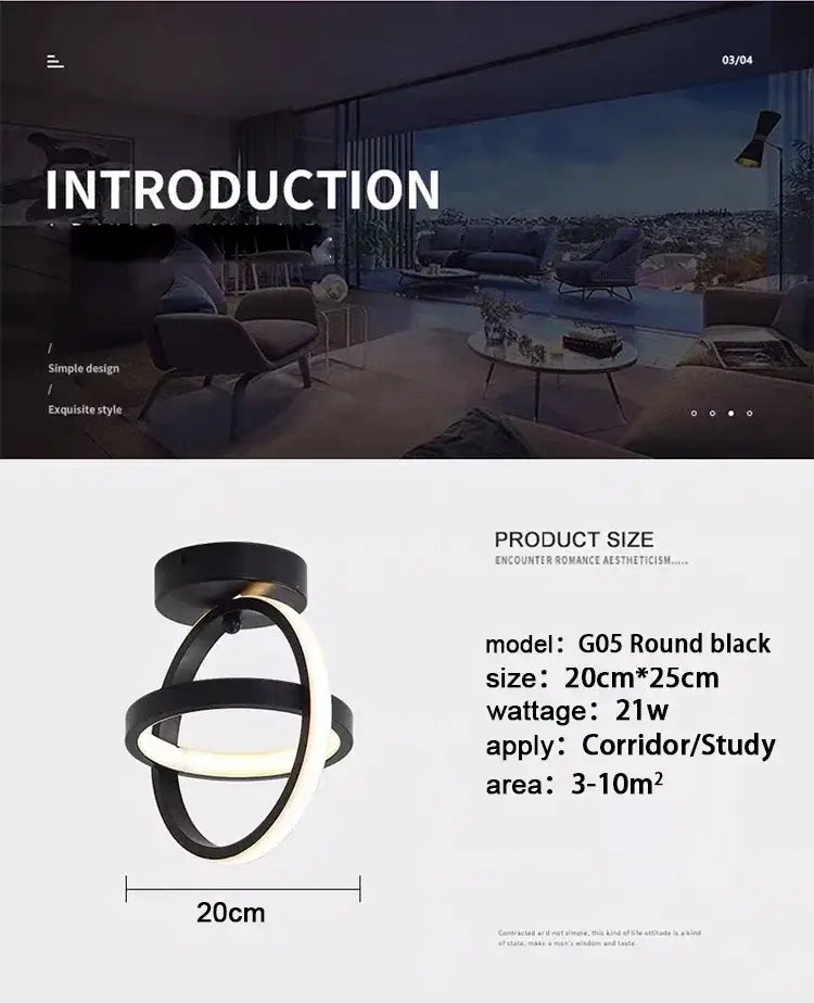 DecorBites™ Modern LED Chandelier Light for Home