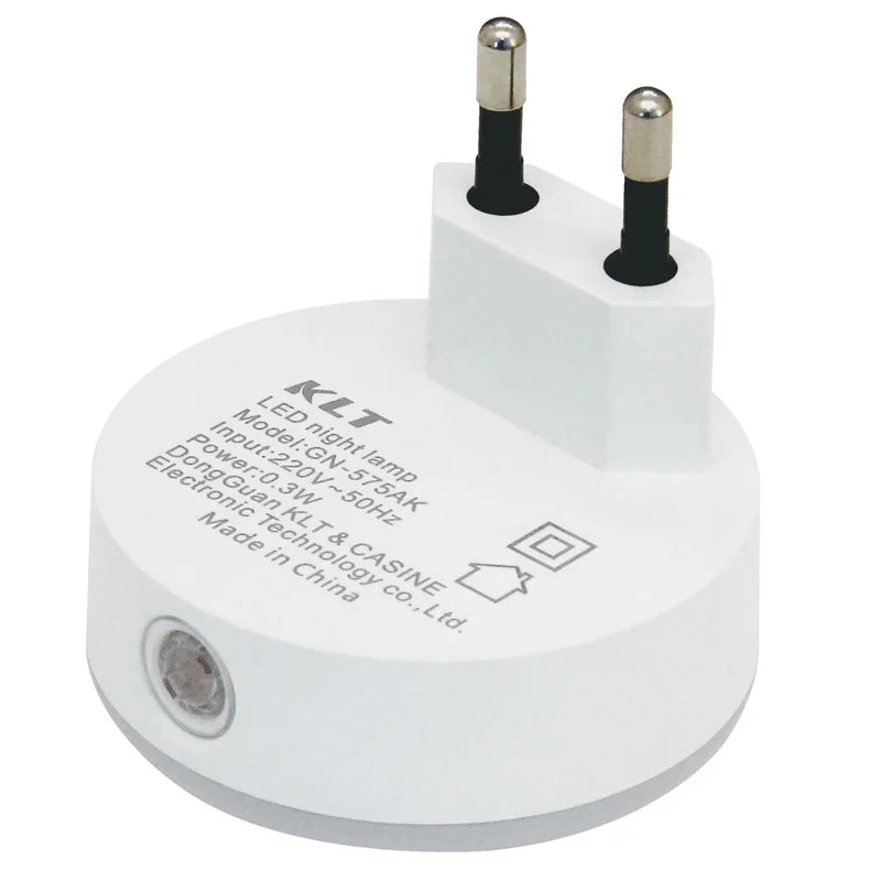 Lámpara de noche LED DecorBites™ con sensor de luz para dormitorio infantil