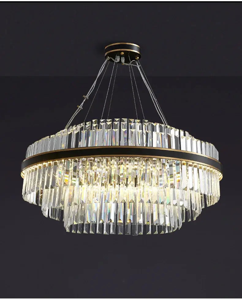 DecorBites™ Luxury LED Crystal Chandelier for Home Decor