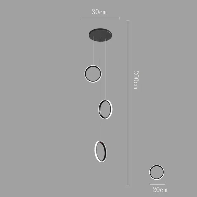 DecorBites™ LED Pendant Lights: Modern Minimalist Hanging Chandelier for Living & Dining Room