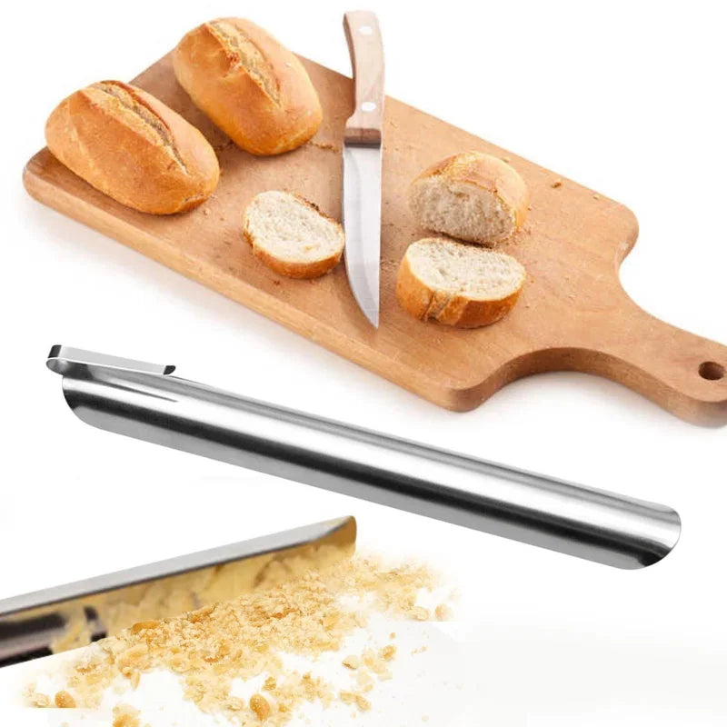 DecorBites™ Limpiador de migas para pasteles - Cepillo de acero inoxidable para servir