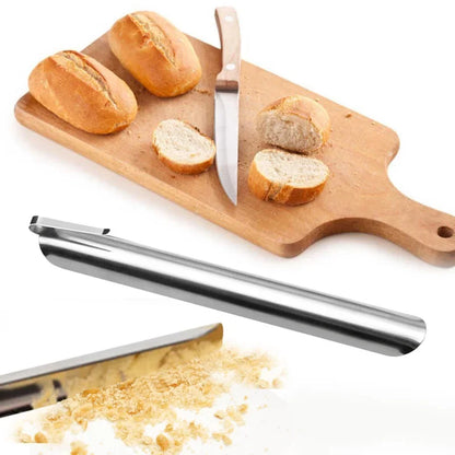 DecorBites™ Limpiador de migas para pasteles - Cepillo de acero inoxidable para servir