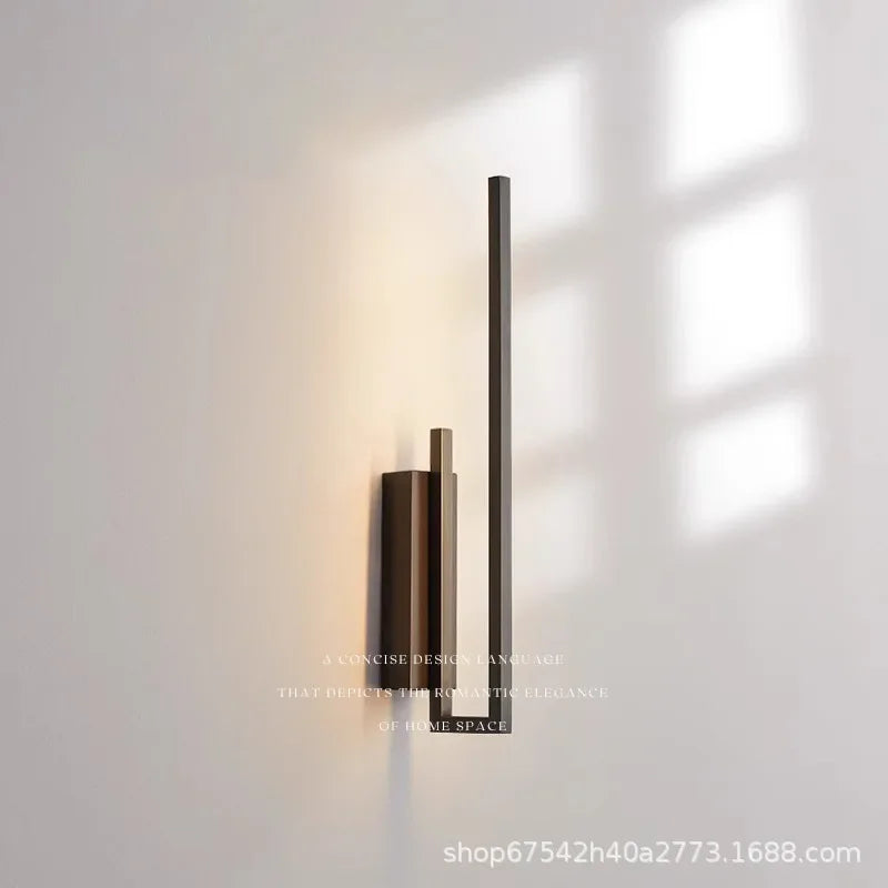 DecorBites™ Brass Wall Light Sconce, Dimmable & Modern for Foyer, Bedroom, Restaurant & Aisle