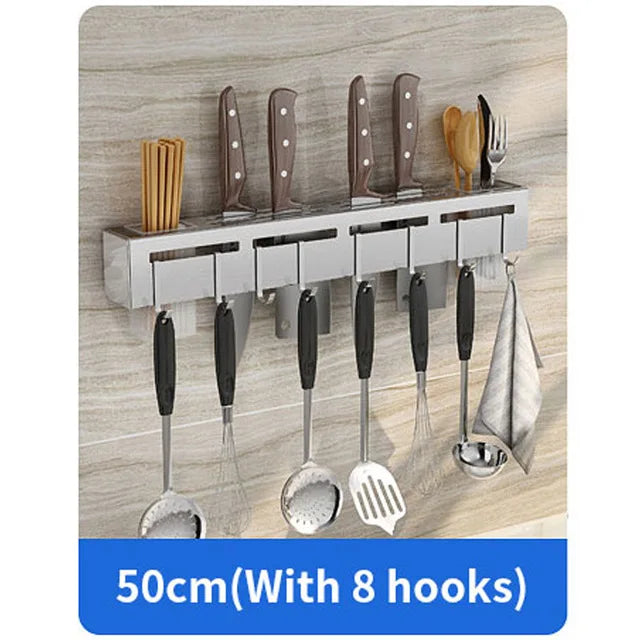 DecorBites™ Kitchen Storage Shelf Knife Chopstick Holder Multi-functional Organizer