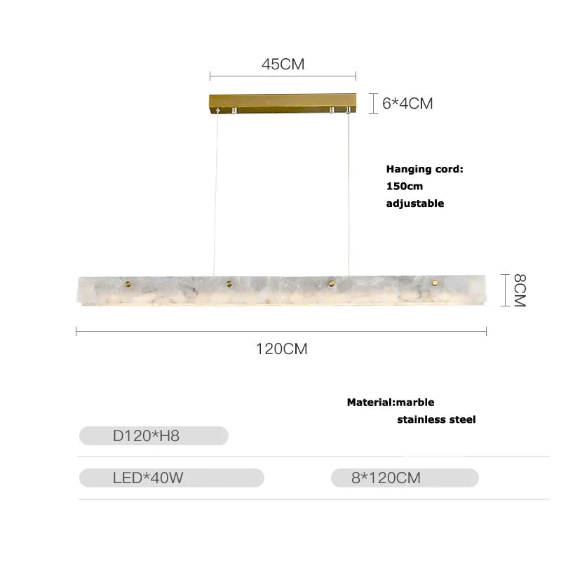 Gold Chrome Pendant Chandelier