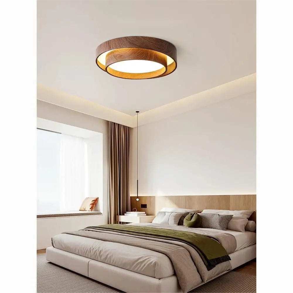 Decorbites™ Japanische Walnuss-Schlafzimmer-Deckenleuchte – Premium-Qualitäts-Leseleuchte für das Arbeitszimmer