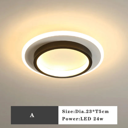 Lámpara de techo LED DecorBites™: Iluminación interior cuadrada y redonda, para dormitorio, recibidor, luz blanca neutra/fría/cálida