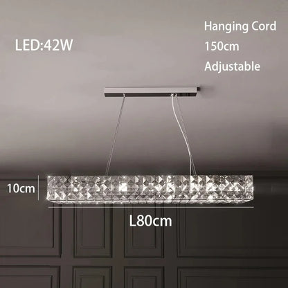 Lámpara de araña LED de cristal DecorBites™ - Iluminación moderna y lujosa para la sala de estar