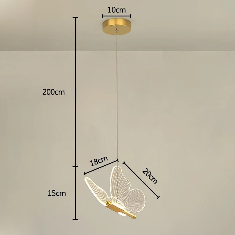 DecorBites™ Butterfly Wall Lamp: Nordic Style Indoor Lighting Fixture for Bedroom and Living Room