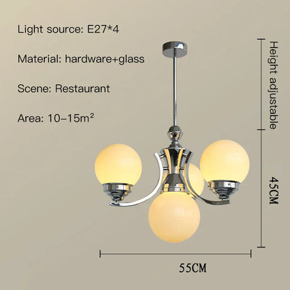 ثريا كرة زجاجية من DecorBites™ لديكور الغرف الحديثة