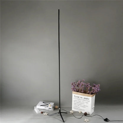 DecorBites™ Gold LED Floor Lamp Minimalist Modern Design for Living Room & Bedroom