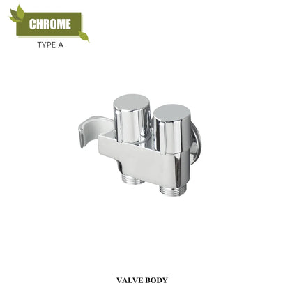 DecorBites™ Brass Bidet Faucet Set for Wall Mounted Toilet - Dual Purpose Bathroom Sprayer