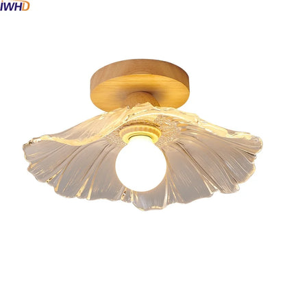 DecorBites™ Clear Glass LED Ceiling Light Fixture for Modern Home Aisle Balcony Restaurant Hallway Lighting