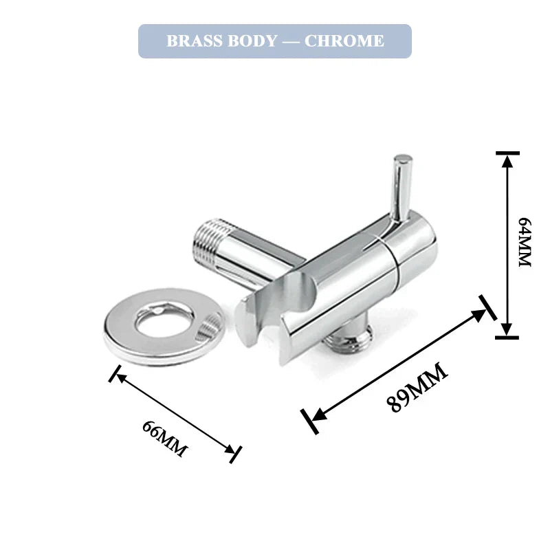 DecorBites™ Gold Bidet Faucet Handheld Sprayer Single Cold Water Tap Hygienic Toilet Shower