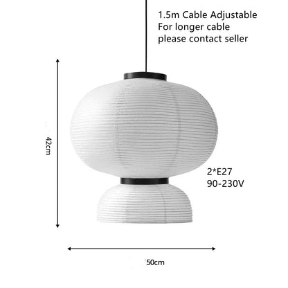 ثريا DecorBites™ المصنوعة يدويًا من الورق الأبيض للمنزل والمطعم