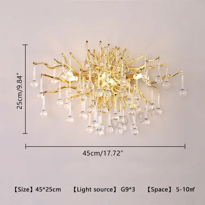 DecorBites™ Crystal Ceiling Chandelier: Modern Luxury for Living, Dining, Bedroom, Hotel, Hall, Home Decor