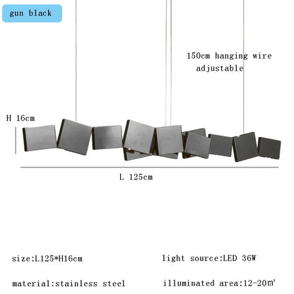 DecorBites™ Box Shape Pendant Light for Dining Table Bar Kitchen Island Decor