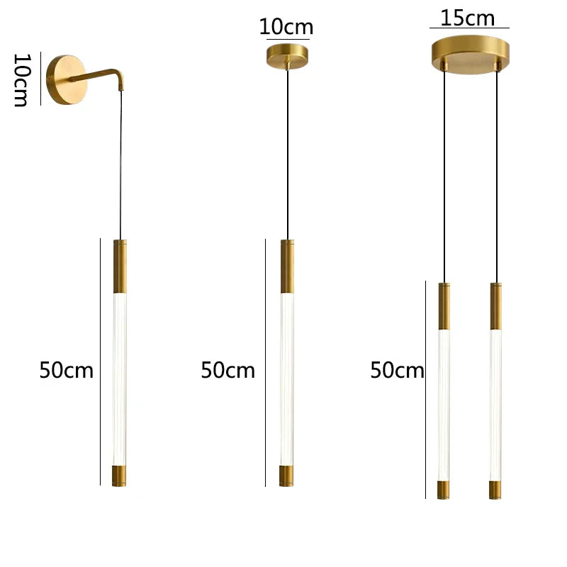 Decorbites™ Barra de Oro LED Luz de Pared para Decoración del Hogar en Comedor Cocina Dormitorio