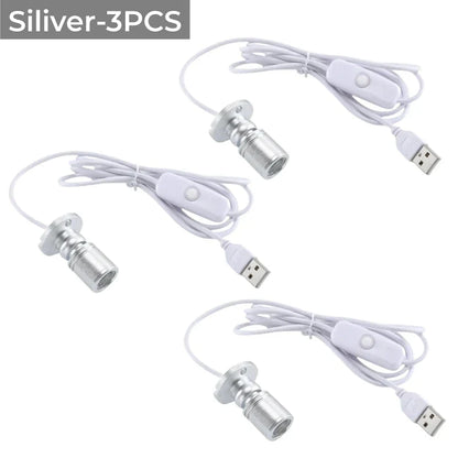 DecorBites™ LED Spotlight 1W/3W DC5V Cabinet Shelf Showcase Ceiling Lights Switch