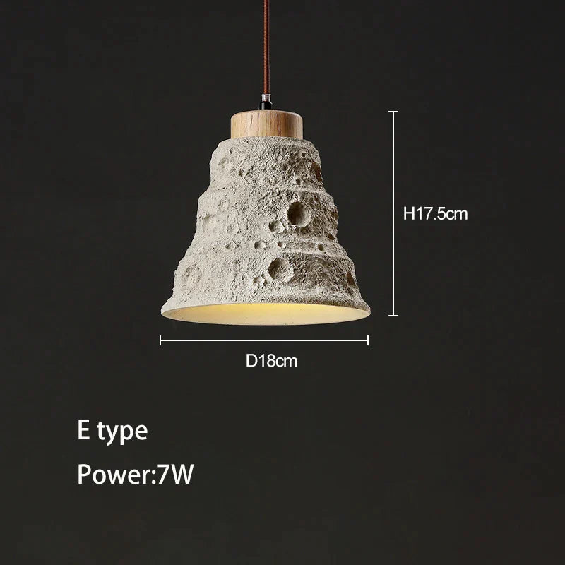 DecorBites™ Concrete Ceiling Hanging Pendant Chandelier for Bedroom, Restaurant, and Bar