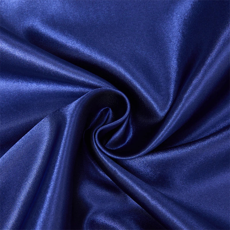 Decobites Satin Queen/King Size Fitted Bed Sheet Set Luxurious Soft Silky Elastic Bedsheet