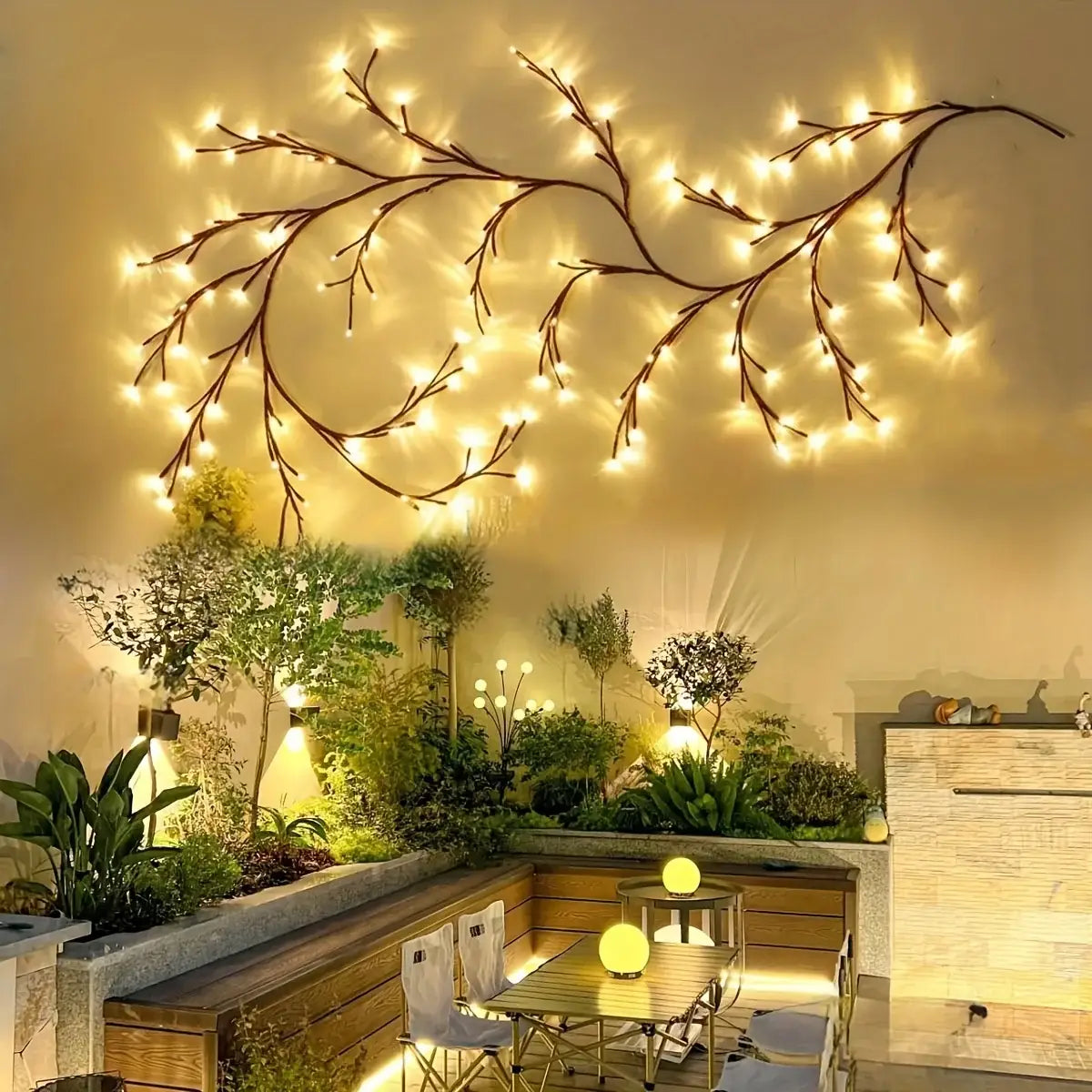 DecorBites™ Solar Willow Vine Light: Outdoor Decoration Waterproof Fairy Light