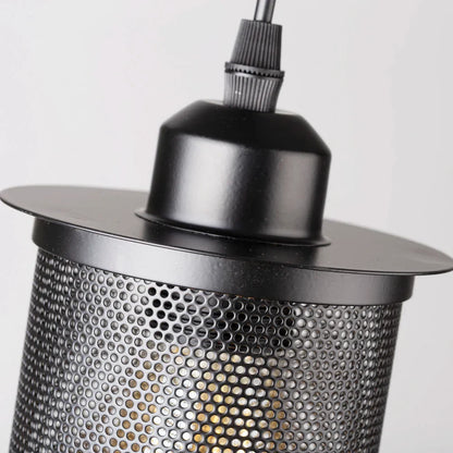 DecorBites™ Industrial Nordic Black Iron Cage Pendant Light Loft Hanging Lamp