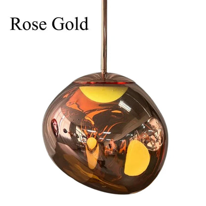 Lava Acrylic Pendant Light With Polished Chrome Finish