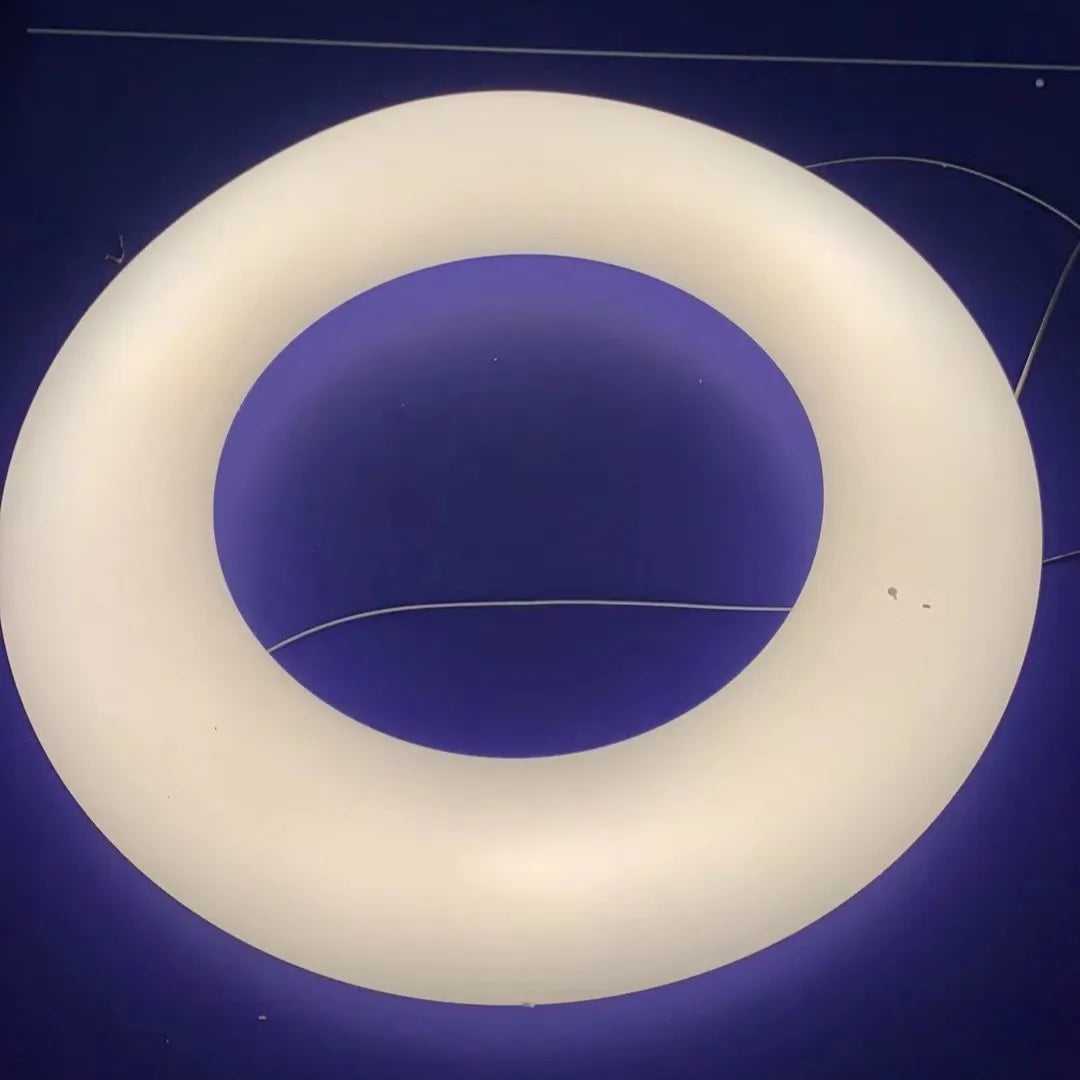 DecorBites™ Cloud Pendant Light: Nordic Minimalist Doughnut Chandelier for Living Room & Kid's Bedroom