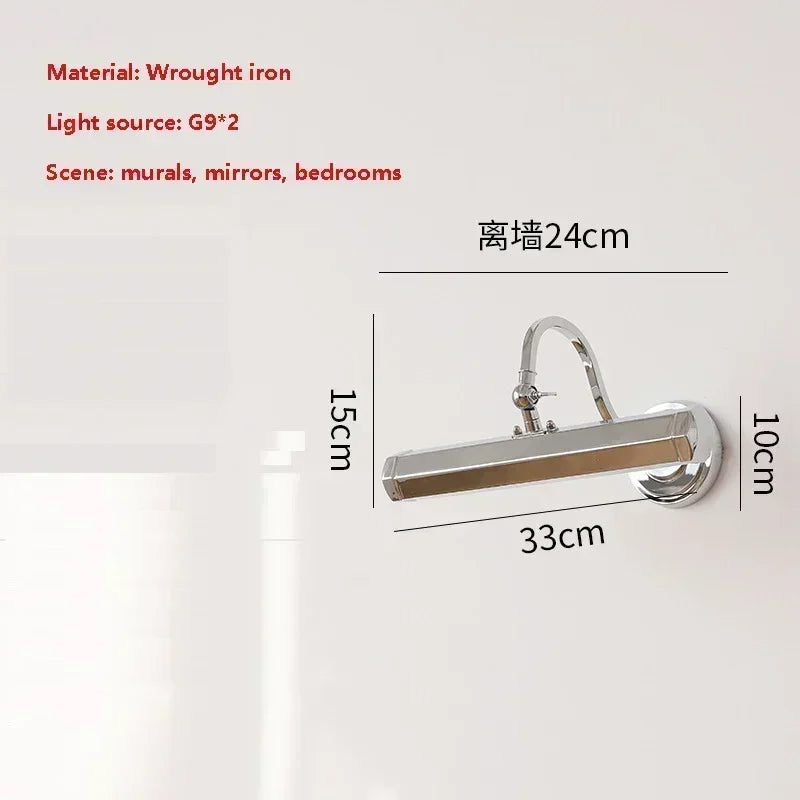 DecorBites™ Gold Mirror Headlight Wall Light - Modern Bedroom Reading Lamp Art Deco