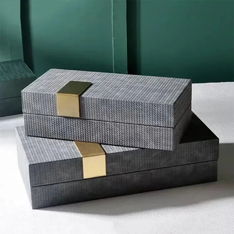 DecorBites™ Leather Jewelry Box: Chic Storage Solution for Dresser or Desk