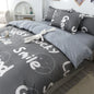 Decobites Lattice Plant Geometric Pattern Bedding Set with Sheet Pillows